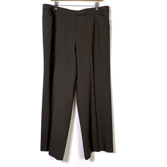 Armani Collezioni Brown Straight Leg Trouser Size 16 EUC - Picture 1 of 7